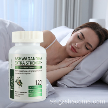 Ashwagandha orgánica Fuerza adicional 120 cápsulas
